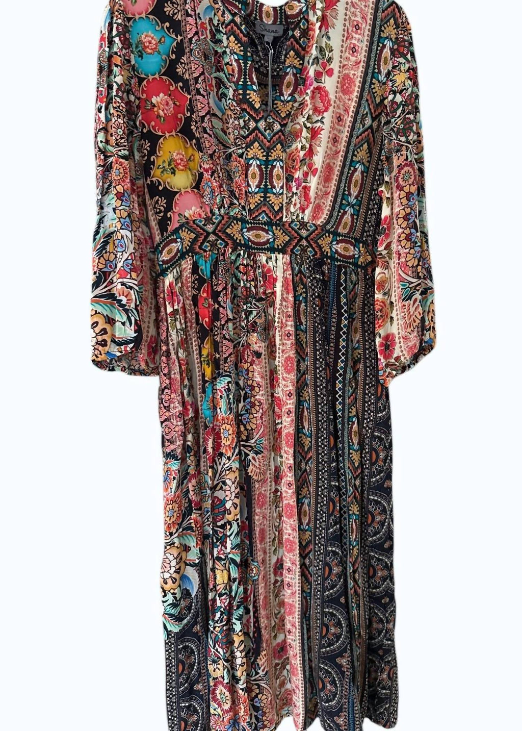 Shana Apparel - Women's Patterned Midi Dress