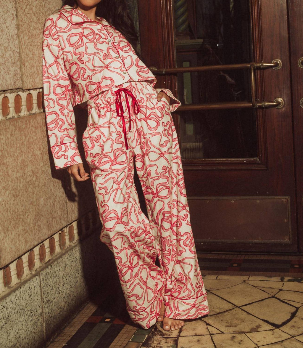 Kilo Brava - Flannel Collection Crop Top Long Pj Set