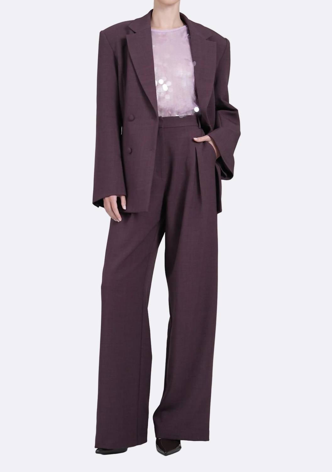 Nonchalant Label - Monroe Wide Leg Trouser Pant