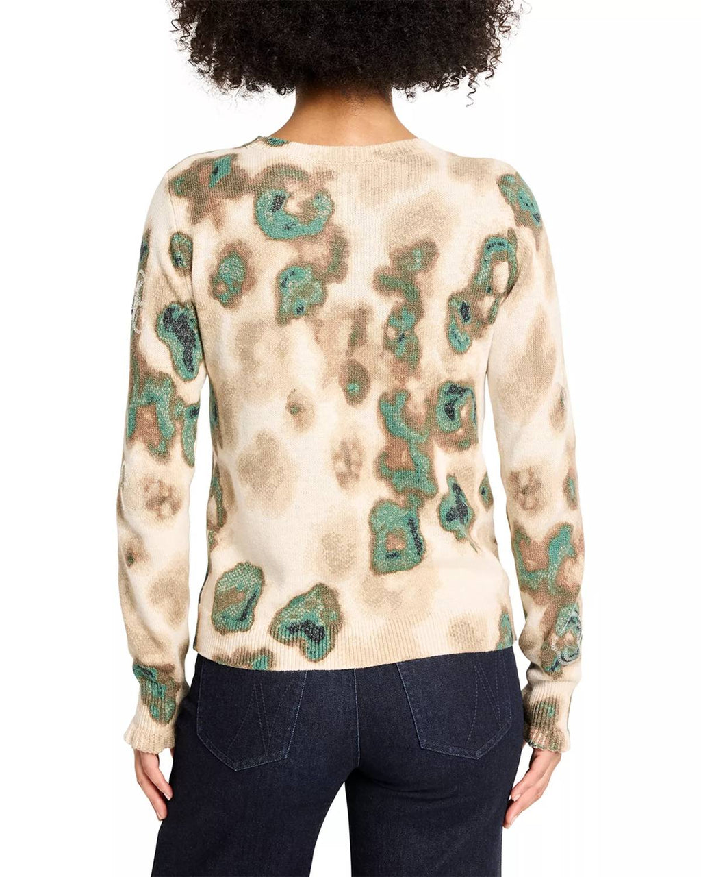 Nic + Zoe - Camo Shine Crew Neck Sweater