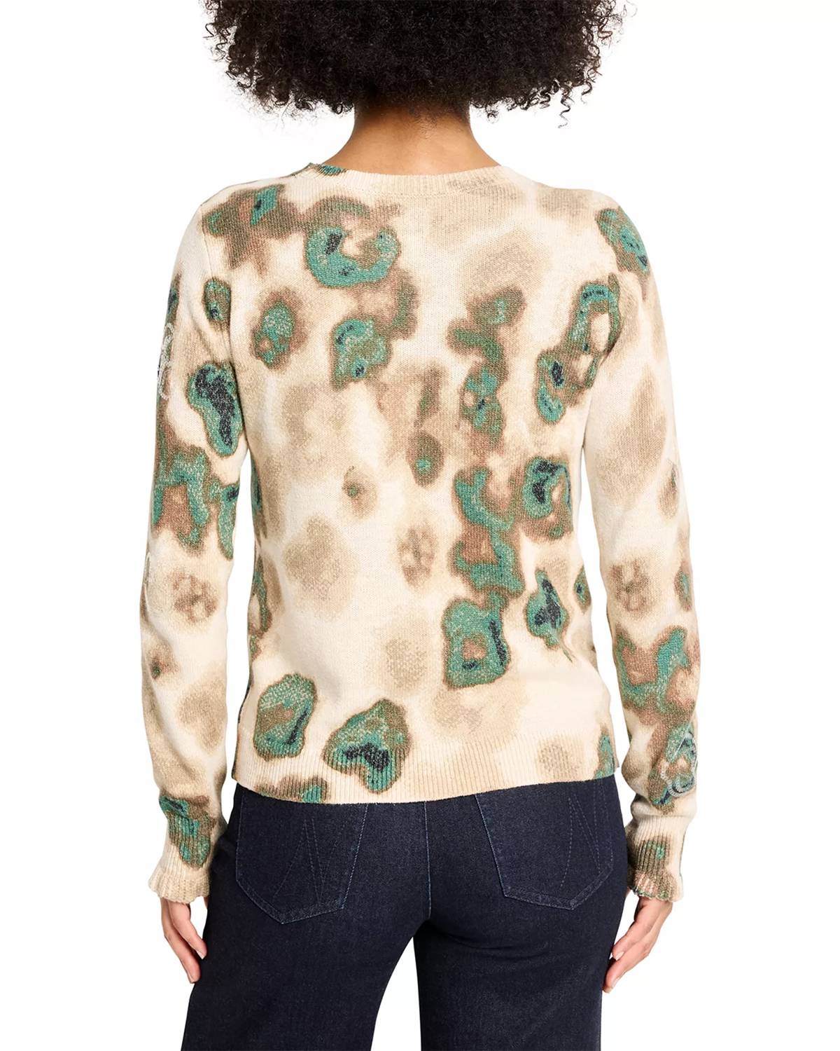 Nic + Zoe - Camo Shine Crew Neck Sweater