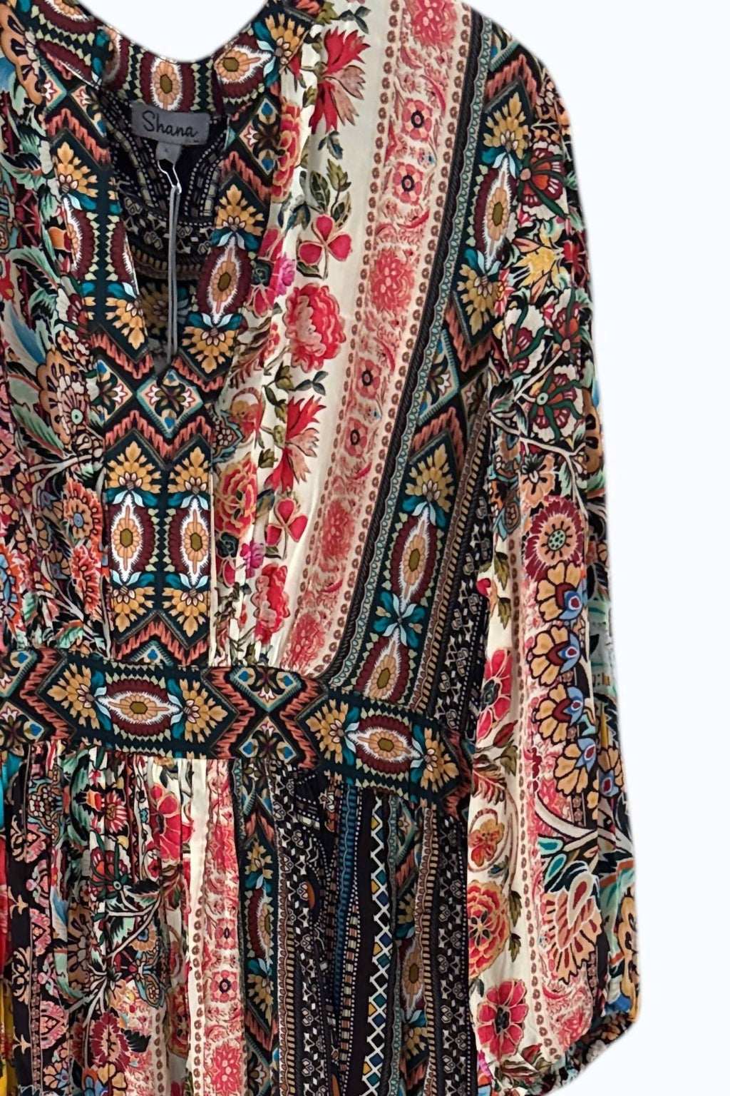 Shana Apparel - Women's Patterned Midi Dress
